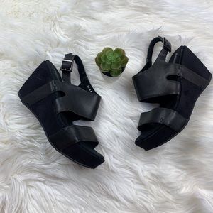 Antelope Leather Wedge Sandals